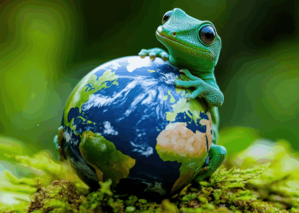 why the frog picture
